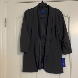 Gray 3/4 sleeve coat